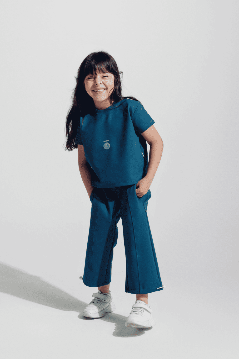 Box-Shirt Latte Azul Nocturno