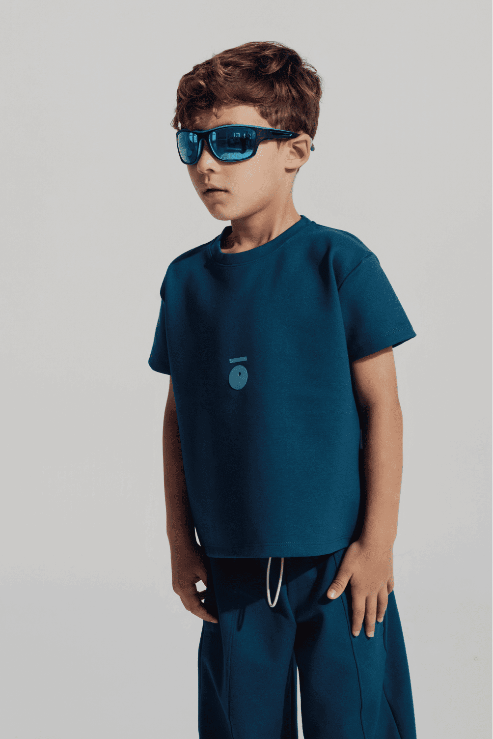 Box-Shirt Latte Azul Nocturno