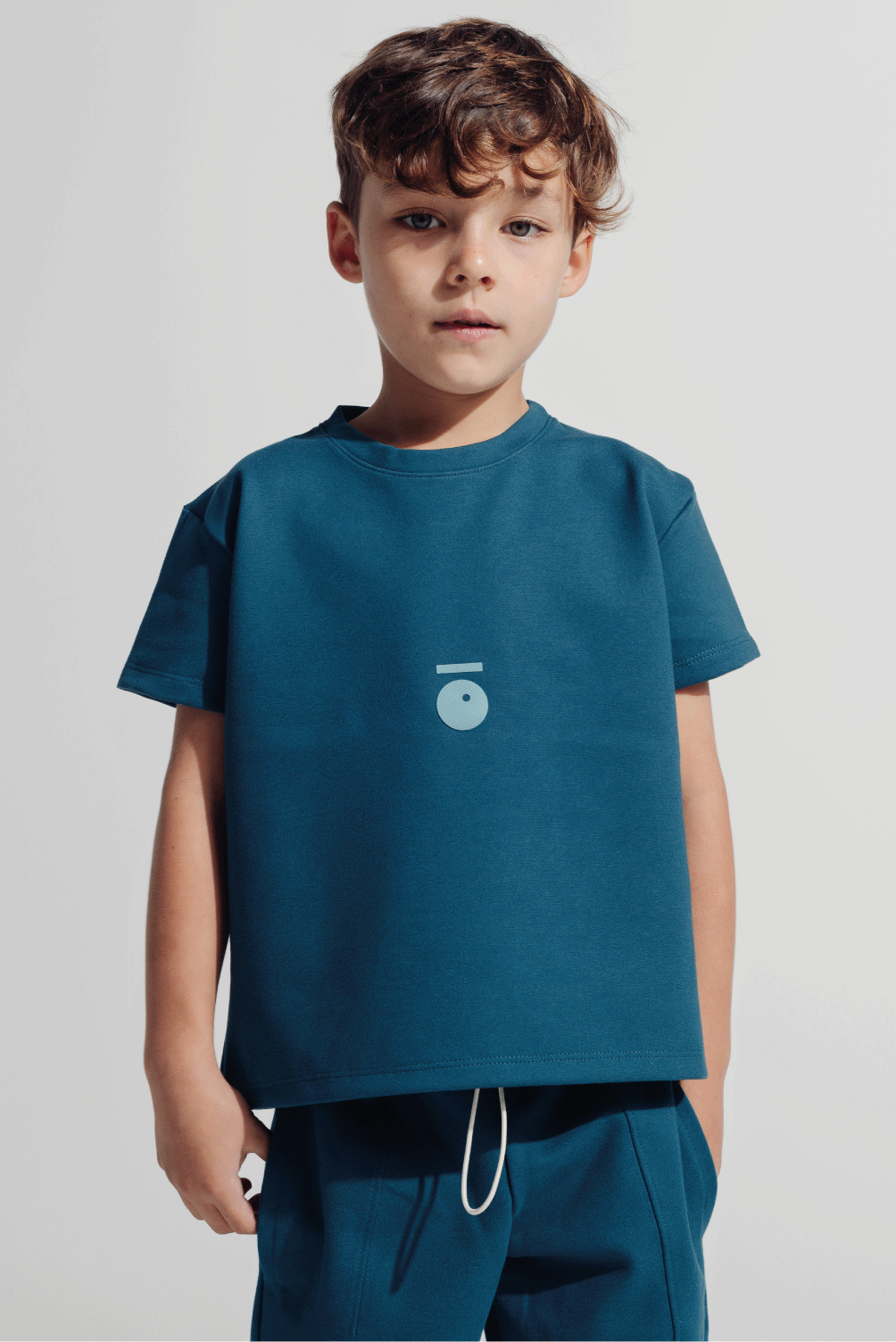 Box-Shirt Latte Azul Nocturno