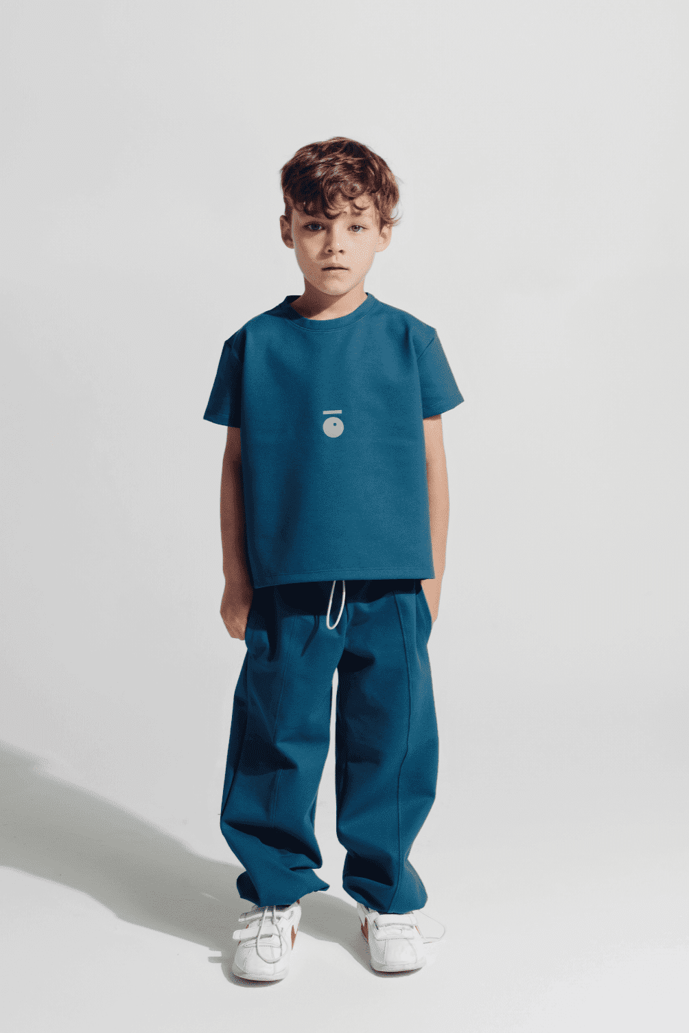 Pantalón recto Bota ajustable Azul