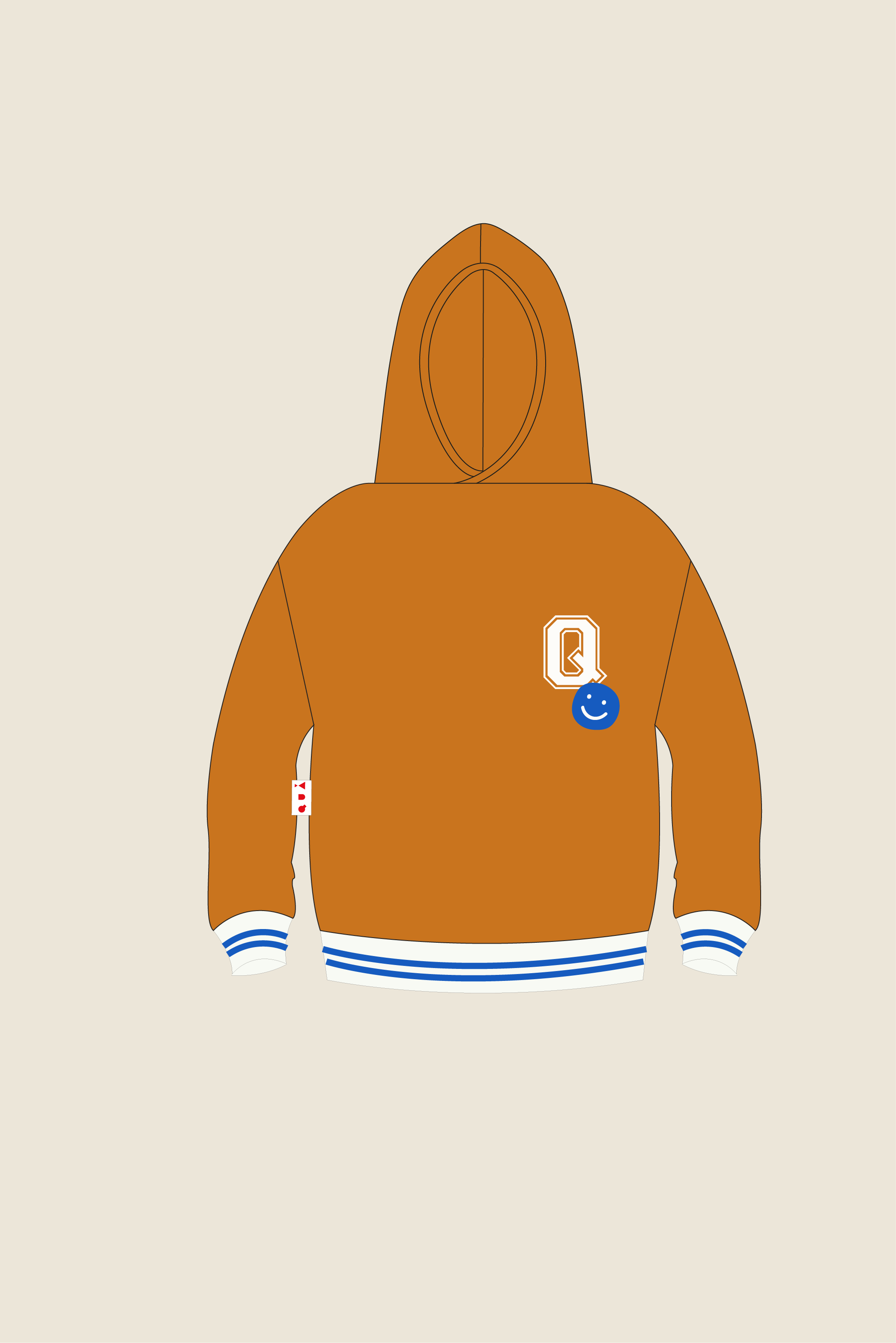 HOODIE OCRE EQUIPO TIERRA